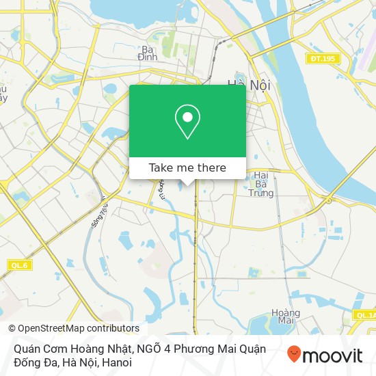 Quán Cơm Hoàng Nhật, NGÕ 4 Phương Mai Quận Đống Đa, Hà Nội map