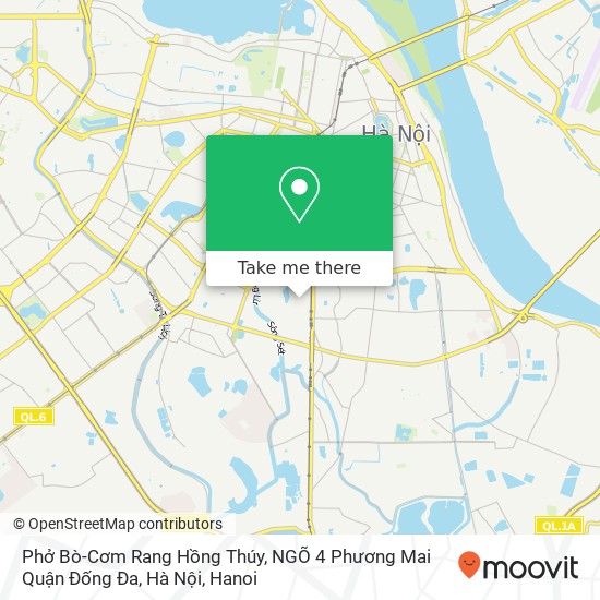 Phở Bò-Cơm Rang Hồng Thúy, NGÕ 4 Phương Mai Quận Đống Đa, Hà Nội map