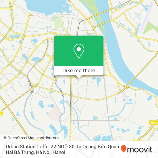 Urban Station Coffe, 22 NGÕ 30 Tạ Quang Bửu Quận Hai Bà Trưng, Hà Nội map