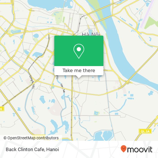 Back Clinton Cafe, PHỐ Trần Đại Nghĩa Quận Hai Bà Trưng, Hà Nội map