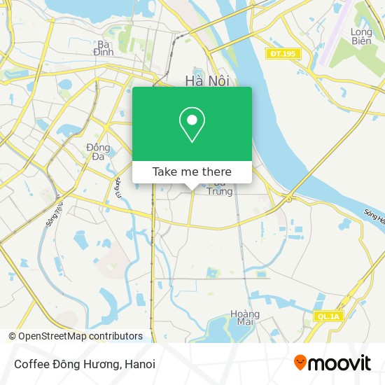 Coffee Đông Hương map