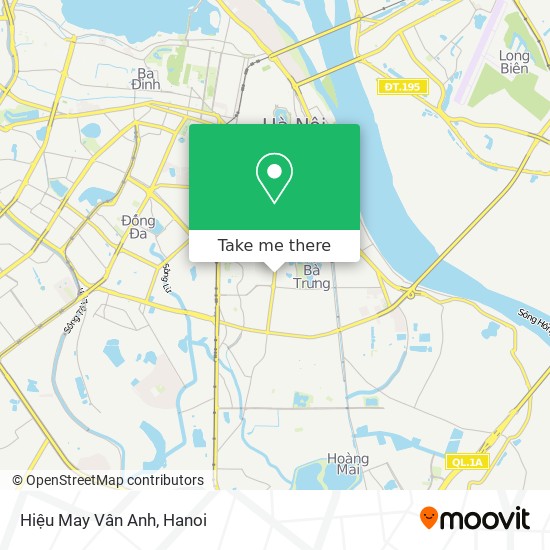 Hiệu May Vân Anh map