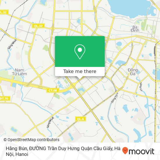 Hằng Bún, ĐƯỜNG Trần Duy Hưng Quận Cầu Giấy, Hà Nội map