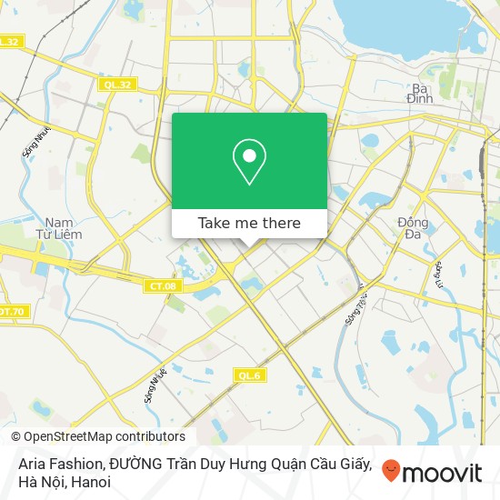 Aria Fashion, ĐƯỜNG Trần Duy Hưng Quận Cầu Giấy, Hà Nội map