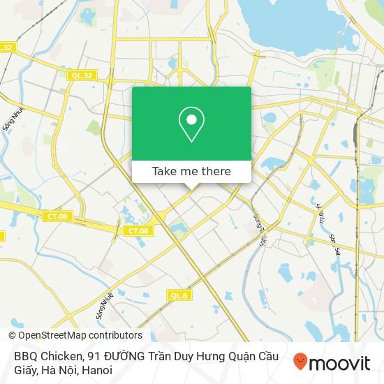 BBQ Chicken, 91 ĐƯỜNG Trần Duy Hưng Quận Cầu Giấy, Hà Nội map