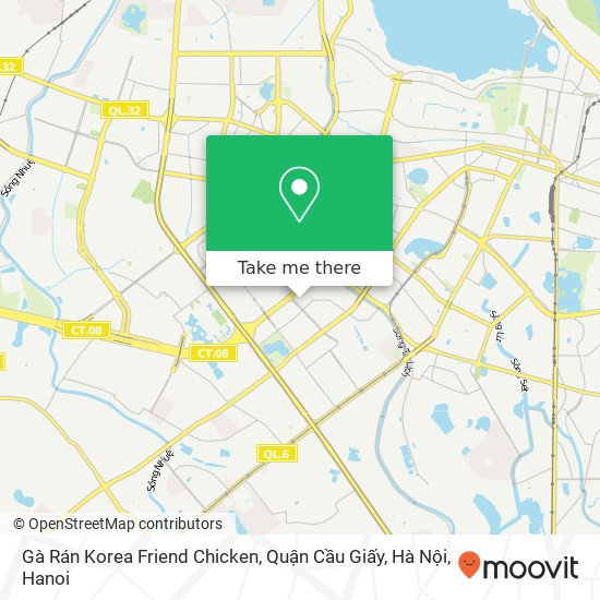 Gà Rán Korea Friend Chicken, Quận Cầu Giấy, Hà Nội map