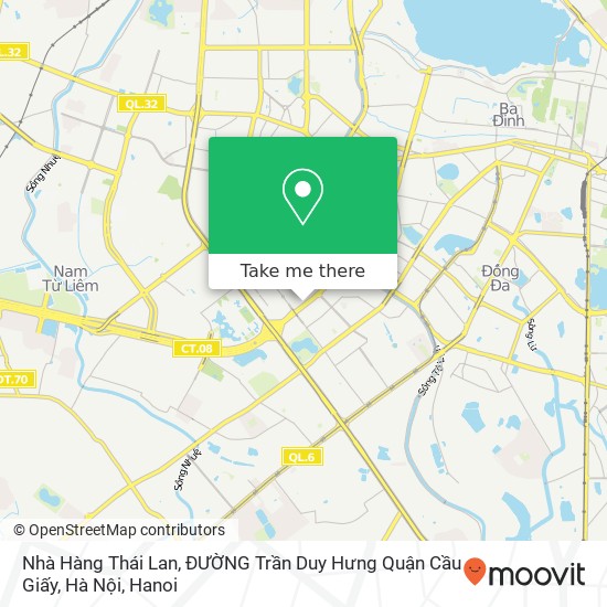 Nhà Hàng Thái Lan, ĐƯỜNG Trần Duy Hưng Quận Cầu Giấy, Hà Nội map
