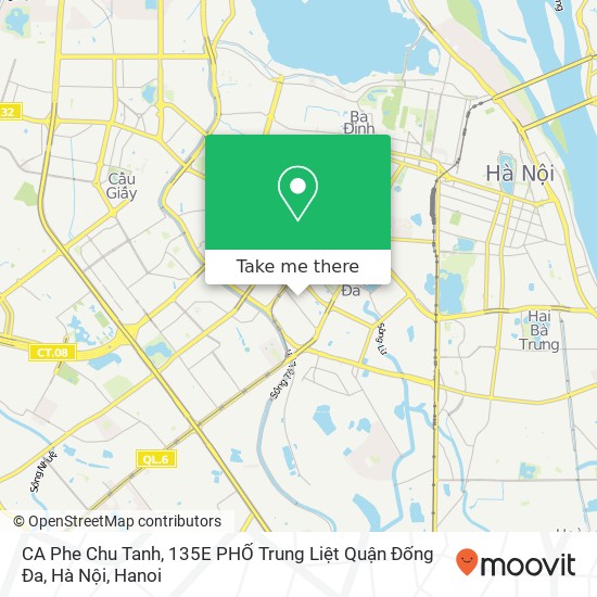 CA Phe Chu Tanh, 135E PHỐ Trung Liệt Quận Đống Đa, Hà Nội map