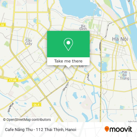 Cafe Nắng Thu - 112 Thái Thịnh map
