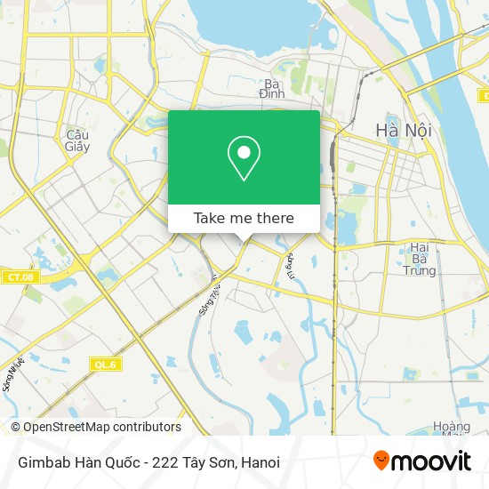 Gimbab Hàn Quốc - 222 Tây Sơn map