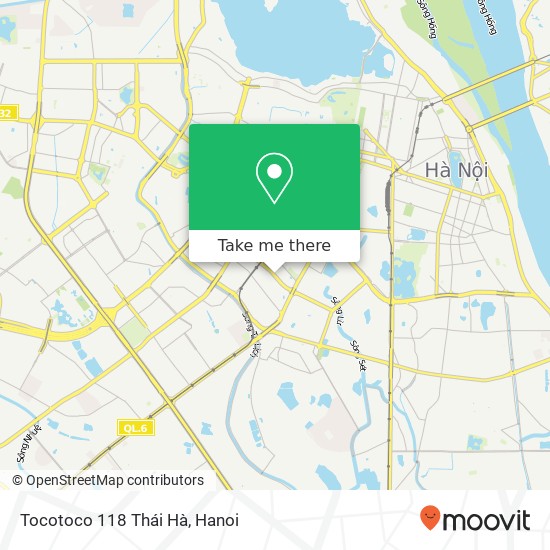 Tocotoco 118 Thái Hà, 118 PHỐ Thái Hà Quận Đống Đa, Hà Nội map