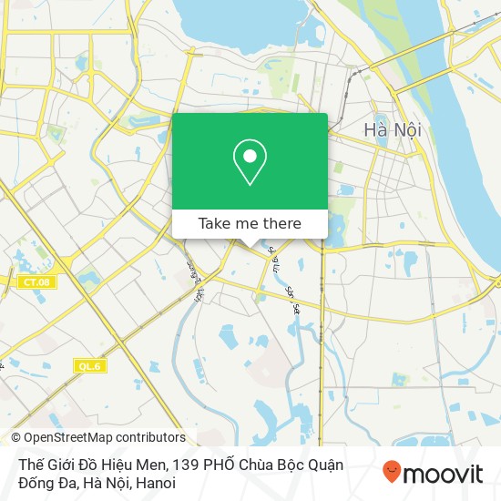 Thế Giới Đồ Hiệu Men, 139 PHỐ Chùa Bộc Quận Đống Đa, Hà Nội map