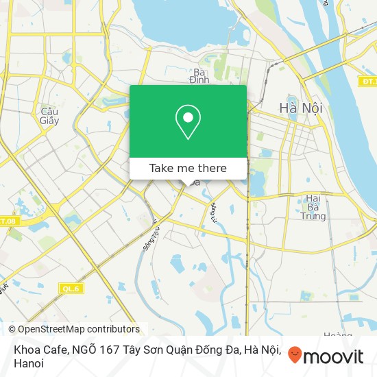 Khoa Cafe, NGÕ 167 Tây Sơn Quận Đống Đa, Hà Nội map