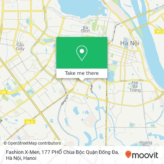 Fashion X-Men, 177 PHỐ Chùa Bộc Quận Đống Đa, Hà Nội map