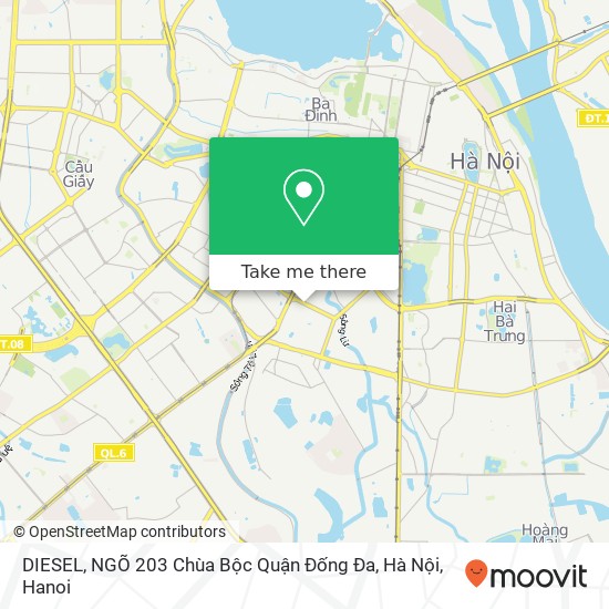 DIESEL, NGÕ 203 Chùa Bộc Quận Đống Đa, Hà Nội map
