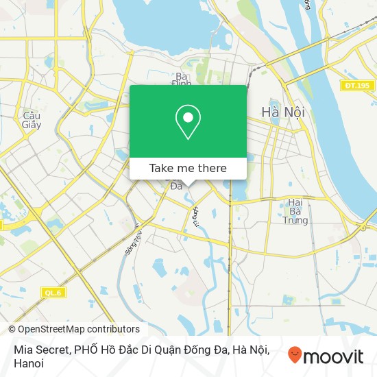 Mia Secret, PHỐ Hồ Đắc Di Quận Đống Đa, Hà Nội map