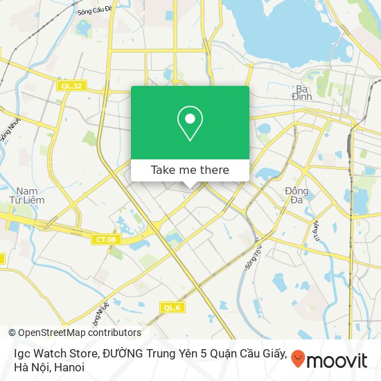 Igc Watch Store, ĐƯỜNG Trung Yên 5 Quận Cầu Giấy, Hà Nội map