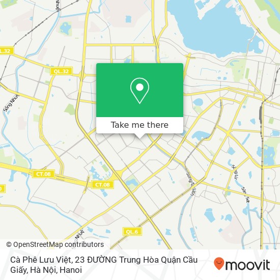 Cà Phê Lưu Việt, 23 ĐƯỜNG Trung Hòa Quận Cầu Giấy, Hà Nội map