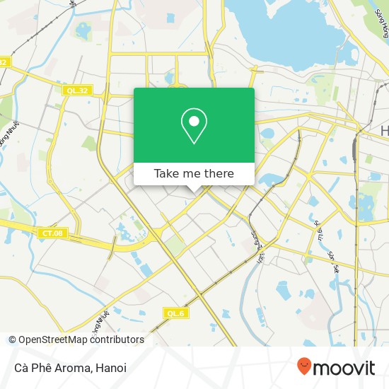 Cà Phê Aroma, ĐƯỜNG Trung Hòa Quận Cầu Giấy, Hà Nội map