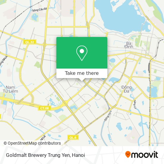Goldmalt Brewery Trung Yen map