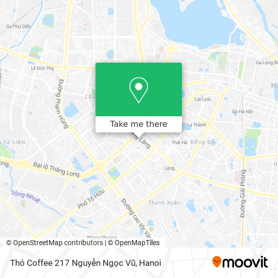 Thỏ Coffee 217 Nguyễn Ngọc Vũ map