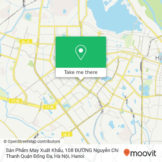 Sản Phẩm May Xuất Khẩu, 108 ĐƯỜNG Nguyễn Chí Thanh Quận Đống Đa, Hà Nội map