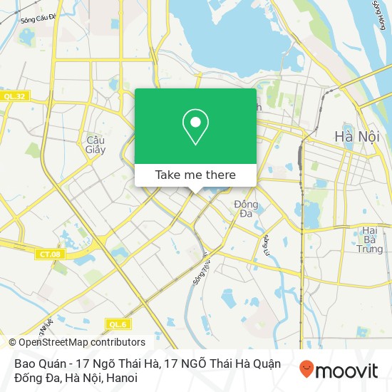 Bao Quán - 17 Ngõ Thái Hà, 17 NGÕ Thái Hà Quận Đống Đa, Hà Nội map