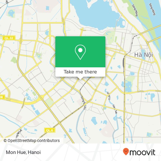 Mon Hue, NGÕ Thái Hà Quận Đống Đa, Hà Nội map