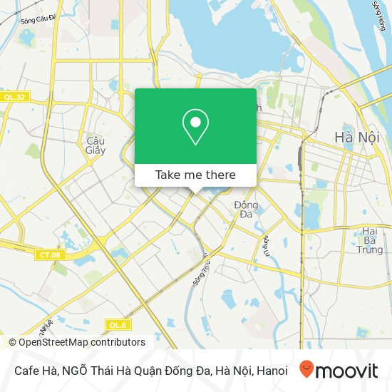 Cafe Hà, NGÕ Thái Hà Quận Đống Đa, Hà Nội map