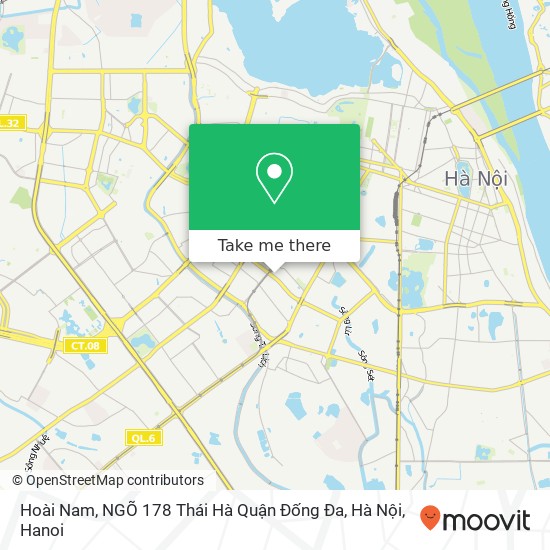 Hoài Nam, NGÕ 178 Thái Hà Quận Đống Đa, Hà Nội map