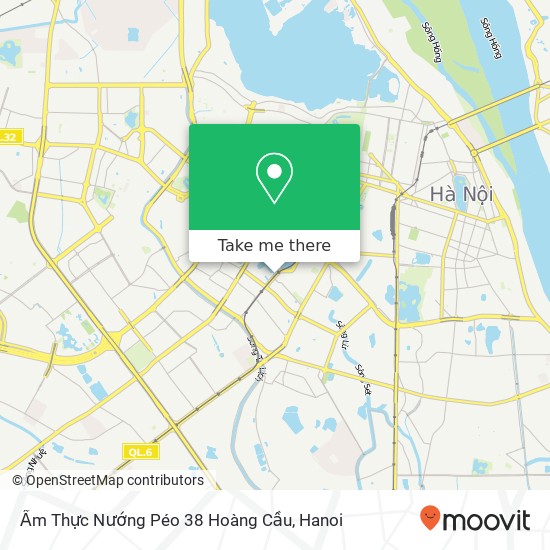 Ẩm Thực Nướng Péo 38 Hoàng Cầu, PHỐ Hoàng Cầu Quận Đống Đa, Hà Nội map