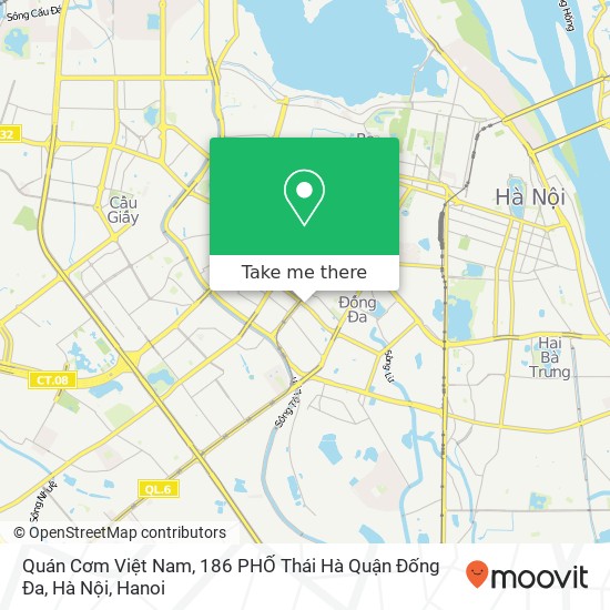 Quán Cơm Việt Nam, 186 PHỐ Thái Hà Quận Đống Đa, Hà Nội map