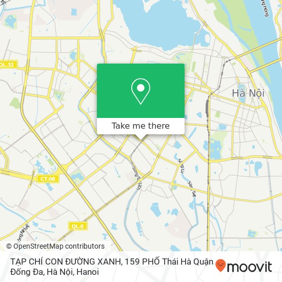 TẠP CHÍ CON ĐƯỜNG XANH, 159 PHỐ Thái Hà Quận Đống Đa, Hà Nội map