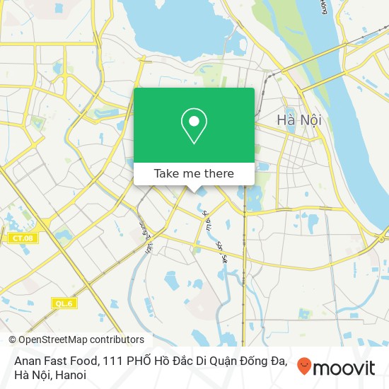 Anan Fast Food, 111 PHỐ Hồ Đắc Di Quận Đống Đa, Hà Nội map