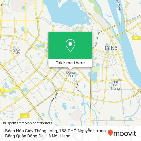 Bách Hóa Giày Thăng Long, 188 PHỐ Nguyễn Lương Bằng Quận Đống Đa, Hà Nội map