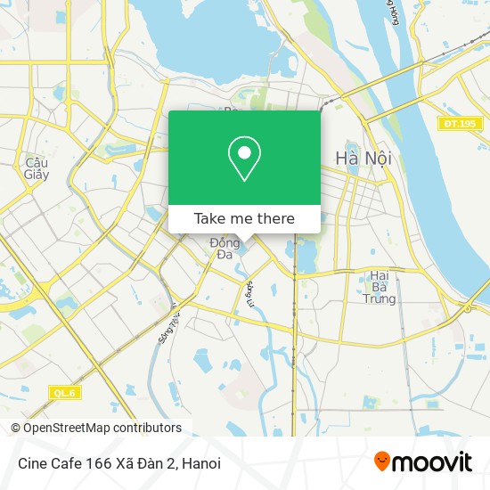 Cine Cafe 166 Xã Đàn 2 map