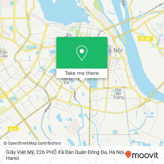 Giầy Việt Mỹ, 226 PHỐ Xã Đàn Quận Đống Đa, Hà Nội map