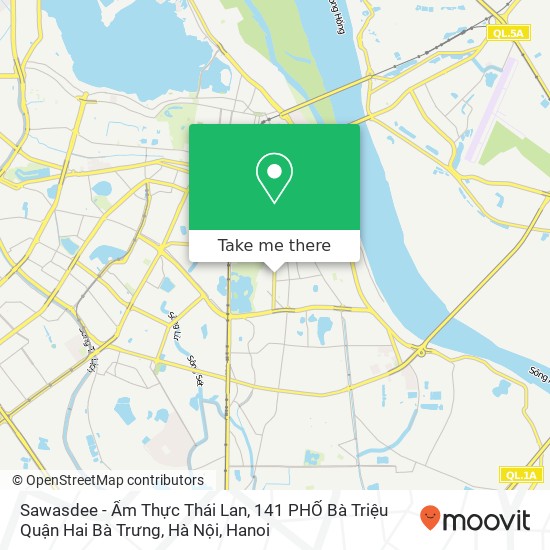 Sawasdee - Ẩm Thực Thái Lan, 141 PHỐ Bà Triệu Quận Hai Bà Trưng, Hà Nội map