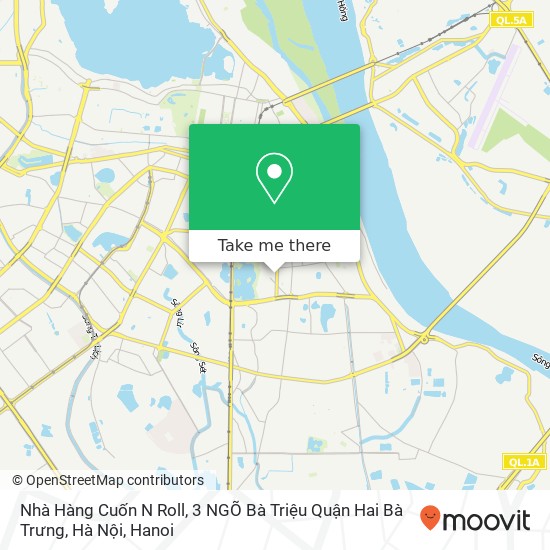 Nhà Hàng Cuốn N Roll, 3 NGÕ Bà Triệu Quận Hai Bà Trưng, Hà Nội map
