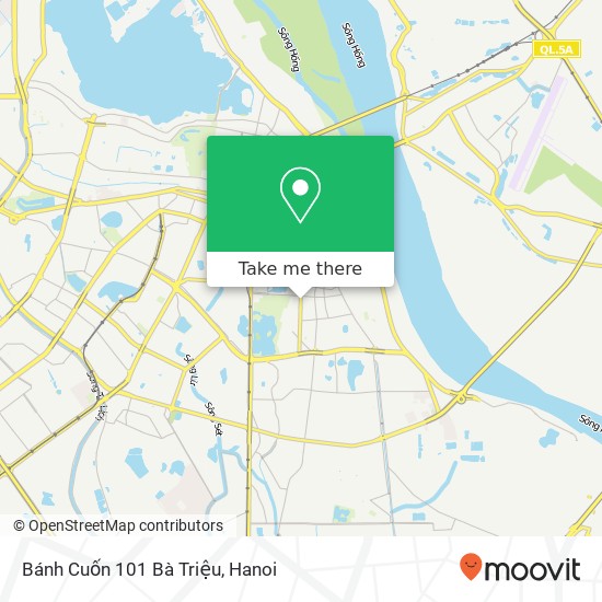 Bánh Cuốn 101 Bà Triệu, 101 PHỐ Bà Triệu Quận Hai Bà Trưng, Hà Nội map