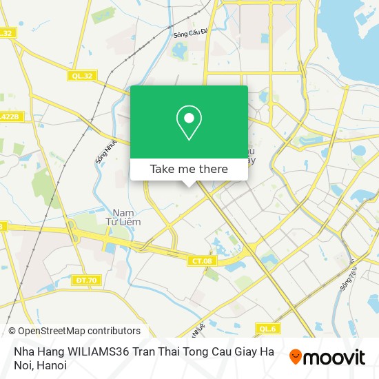 Nha Hang WILIAMS36 Tran Thai Tong Cau Giay Ha Noi map