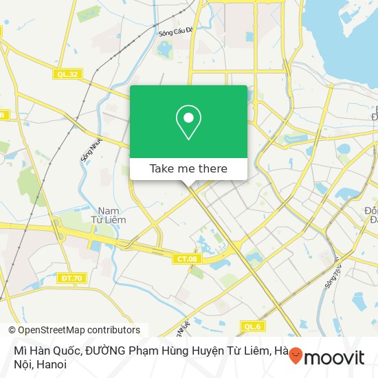 Mì Hàn Quốc, ĐƯỜNG Phạm Hùng Huyện Từ Liêm, Hà Nội map