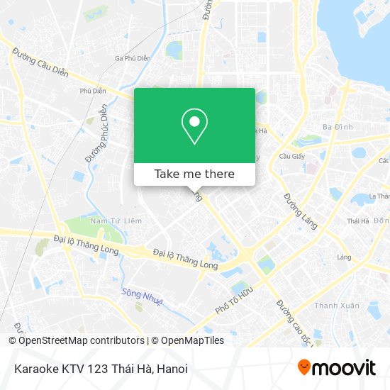 Karaoke KTV 123 Thái Hà map
