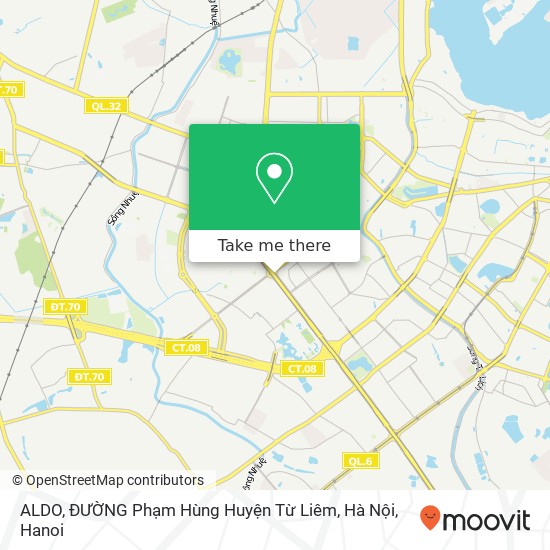 ALDO, ĐƯỜNG Phạm Hùng Huyện Từ Liêm, Hà Nội map