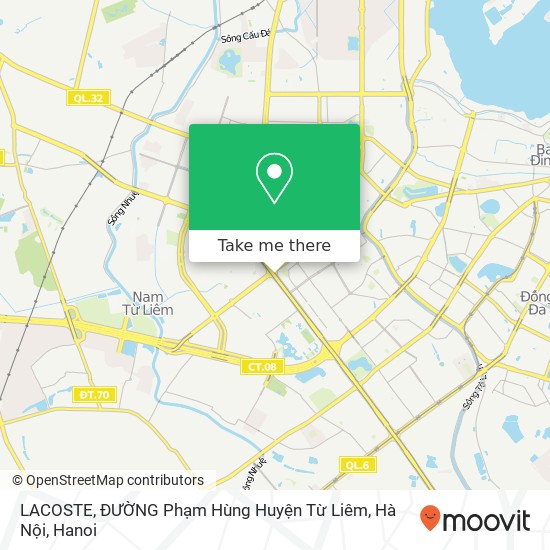 LACOSTE, ĐƯỜNG Phạm Hùng Huyện Từ Liêm, Hà Nội map