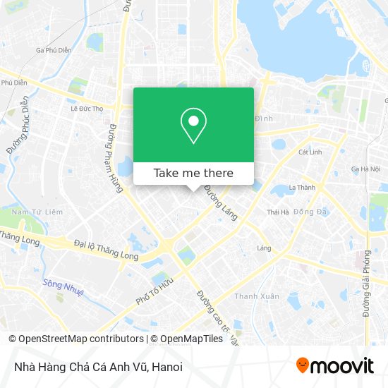 Nhà Hàng Chả Cá Anh Vũ map