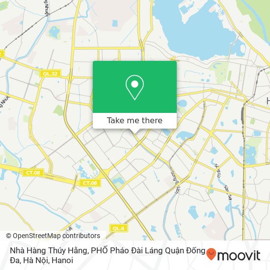 Nhà Hàng Thúy Hằng, PHỐ Pháo Đài Láng Quận Đống Đa, Hà Nội map