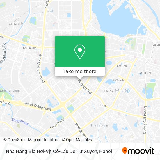 Nhà Hàng Bia Hơi-Vịt Cỏ-Lẩu Dê Tứ Xuyên map