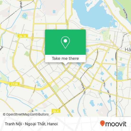 Tranh Nội - Ngoại Thất, Quận Đống Đa, Hà Nội map