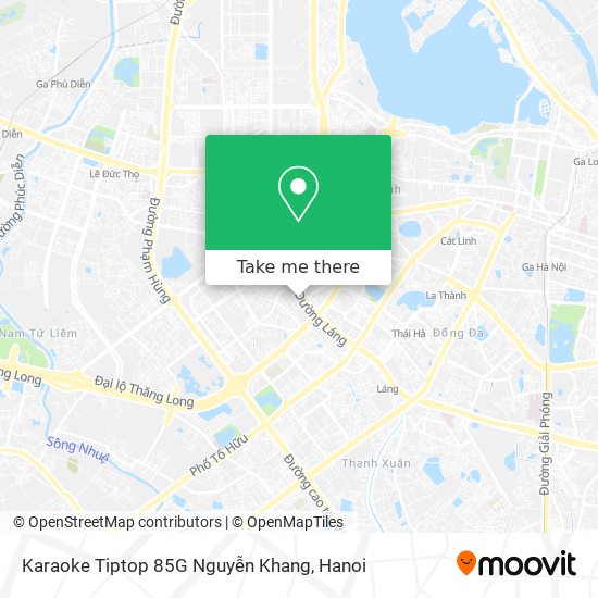 Karaoke Tiptop 85G Nguyễn Khang map